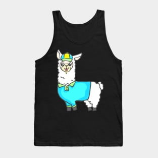 Alpaca Llama Farmer Farmer Funny Tank Top